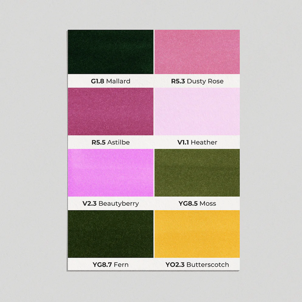 OLO Botanical Brush 8 Piece Marker Set colors