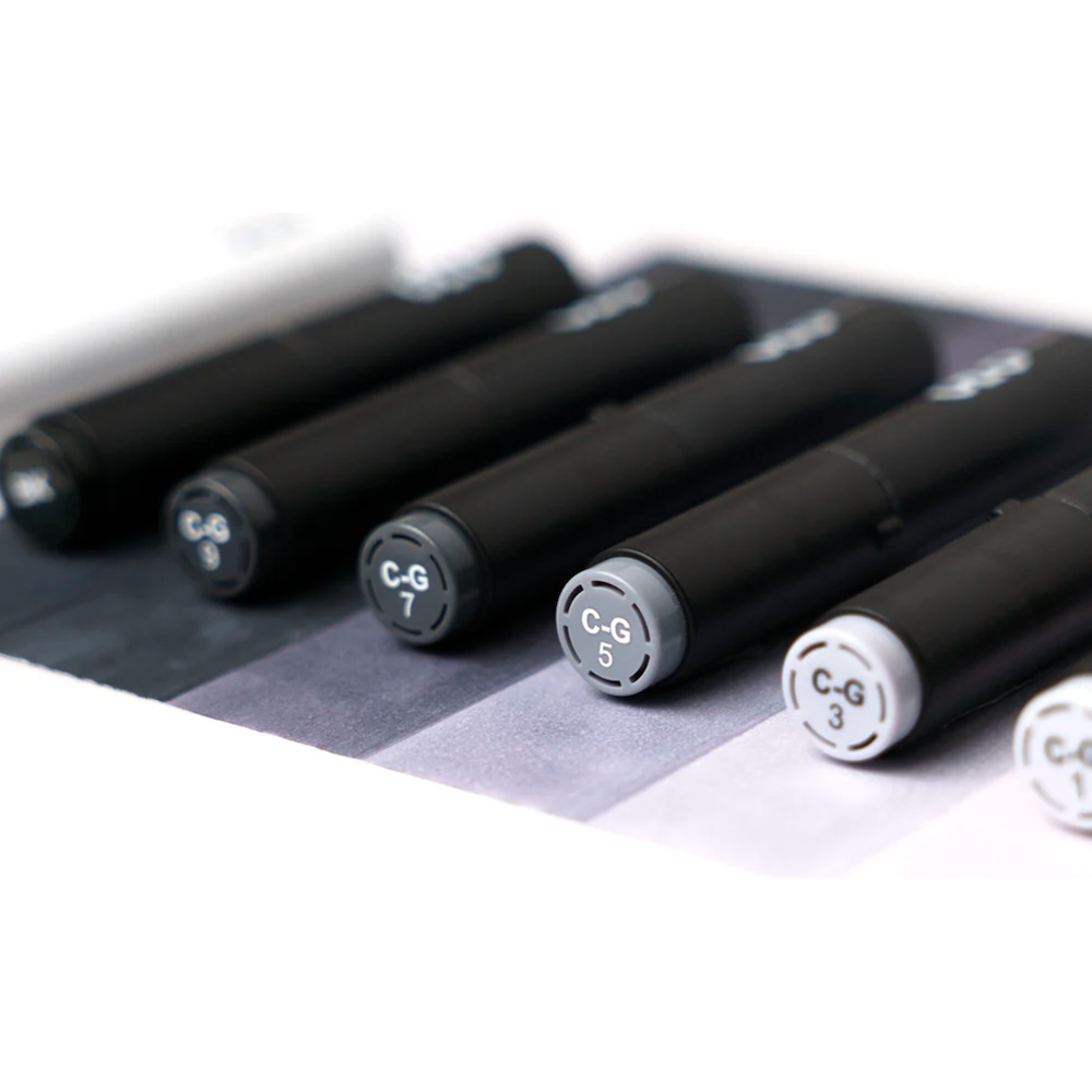 OLO Cool Gray Brush 8 Piece Marker Set product