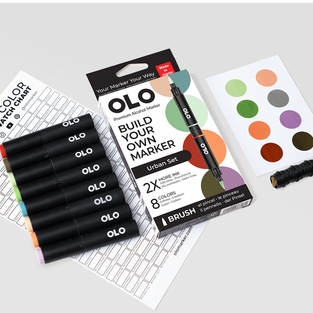 OLO Urban Brush 8 Piece Marker Set product