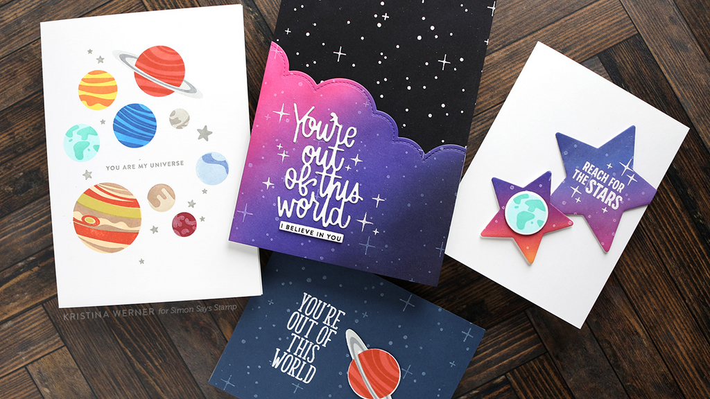 Simon Says Stamps and Dies You Are My Universe set642yu Out Of This World Card Set | color-code:ALT03