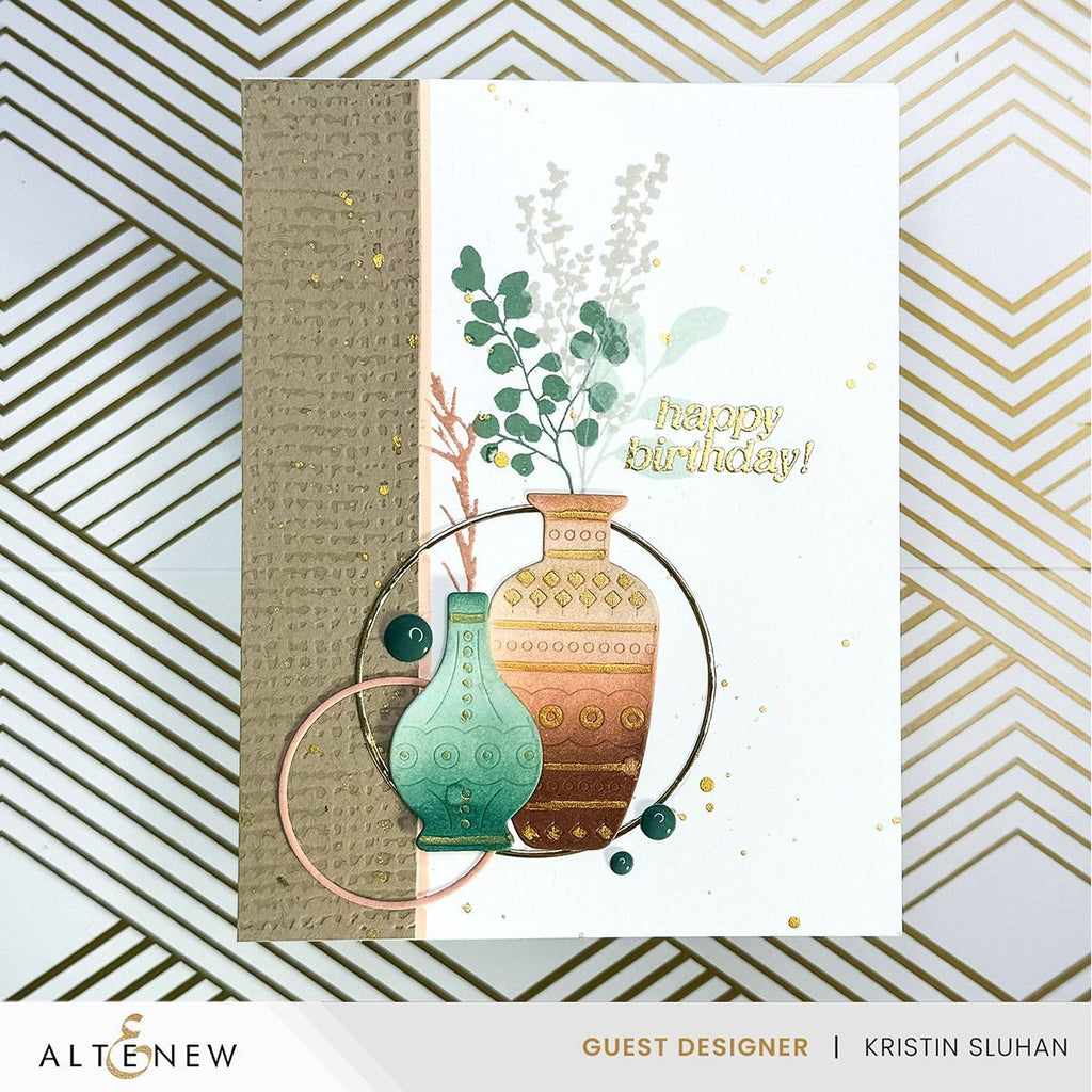 Altenew Frosted Foliage Enamel Dots alt8842 birthday
