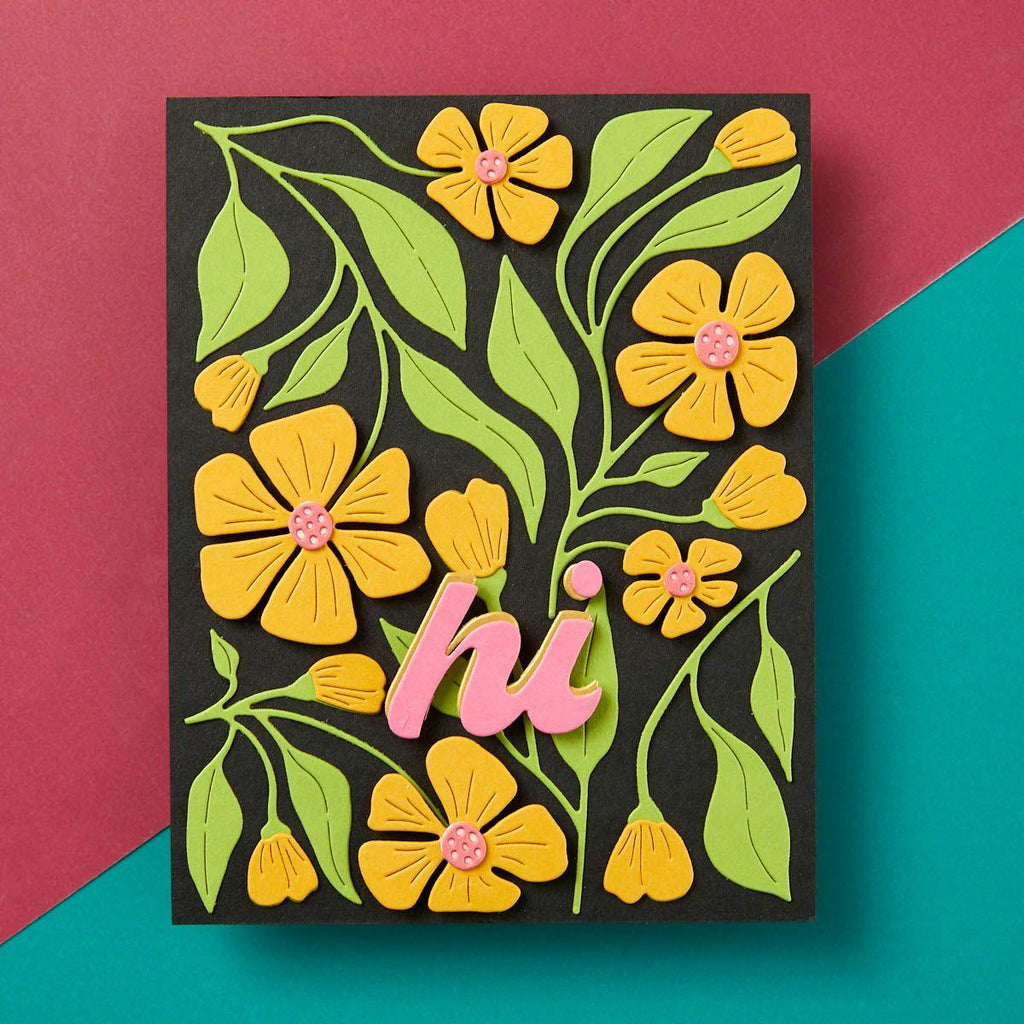 s6-226 Spellbinders Fresh Picked Buttercups Etched Dies hi