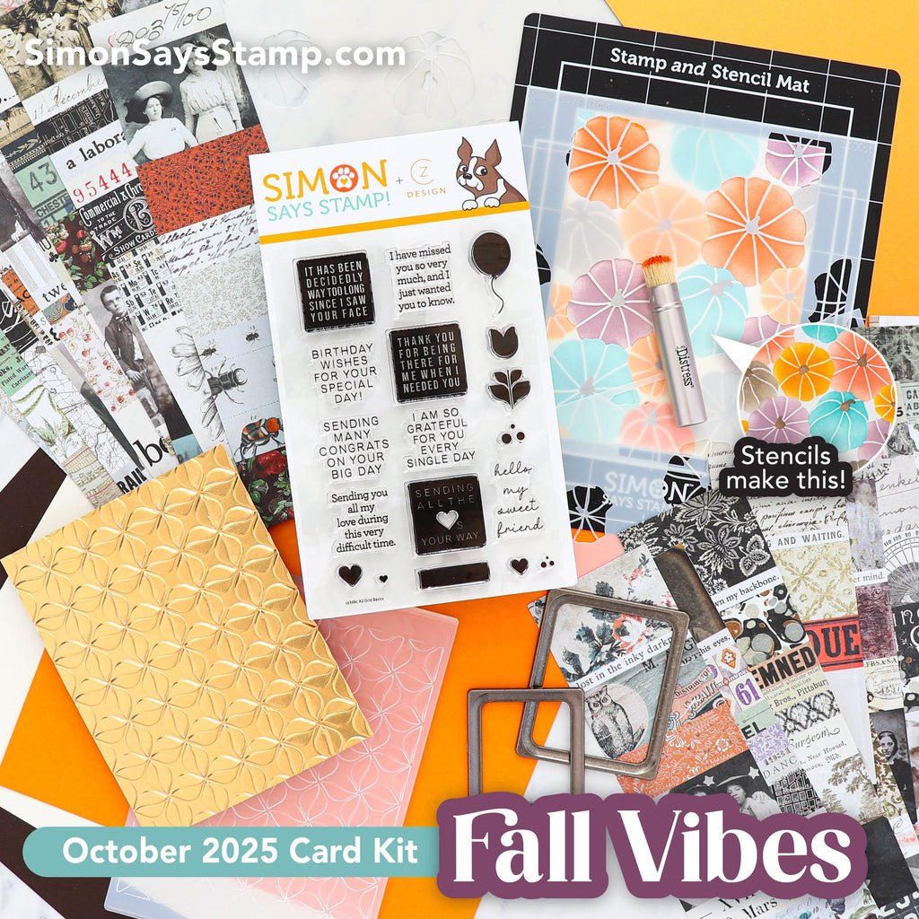 Simon Says Stamp Card Kit of the Month October 2025 Fall Vibes ck1025
