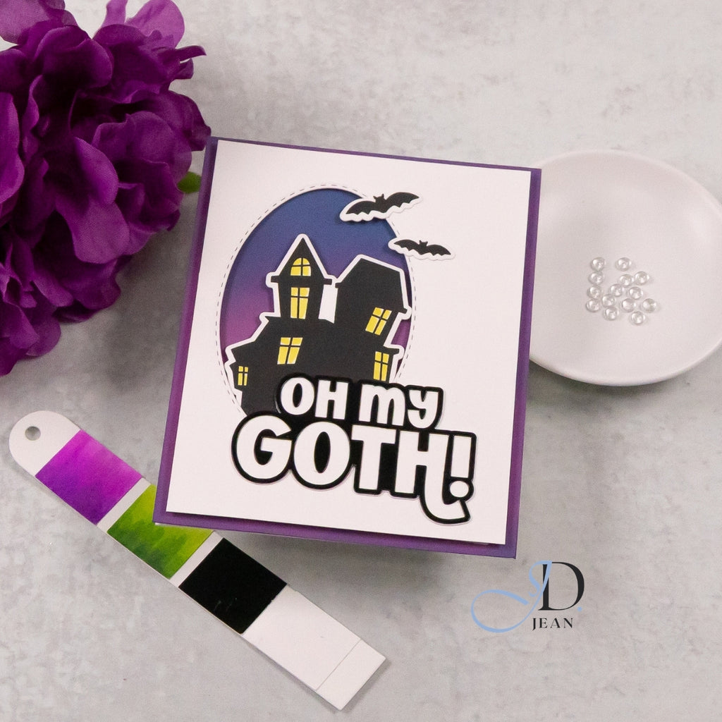 CZ Design Oh My Goth Words Wafer Dies czd313c