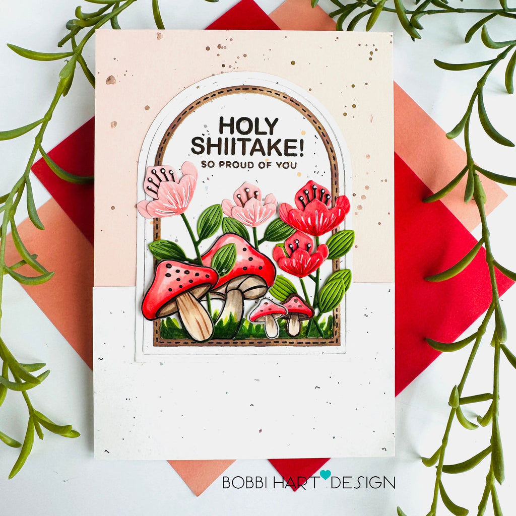 CZ Design Stamps and Dies Oh Shiitake set906os To Love Congratulations Card | color-code:ALT04
