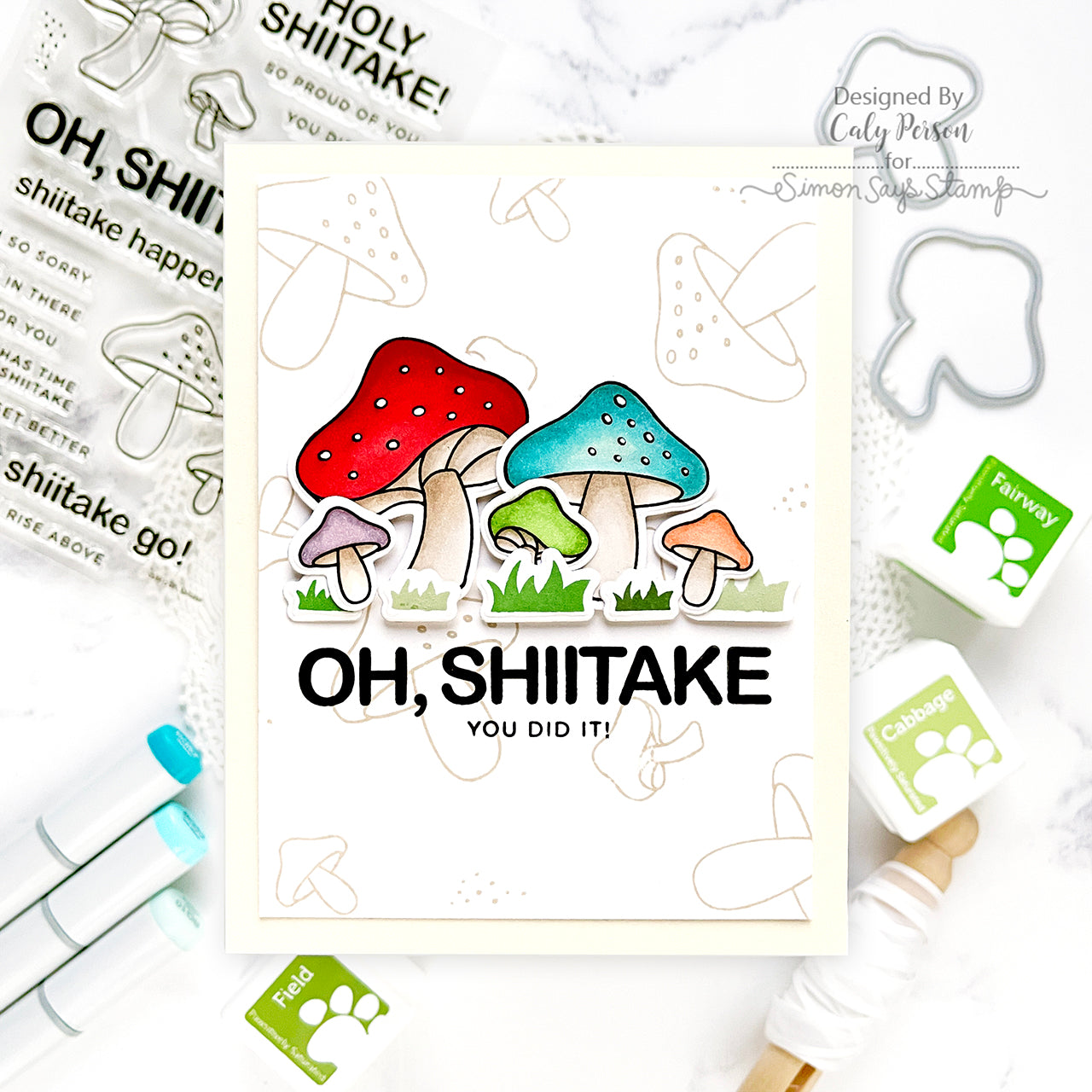 CZ Design Clear Stamps Oh Shiitake cz391c To Love Congratulations Card | color-code:ALT01
