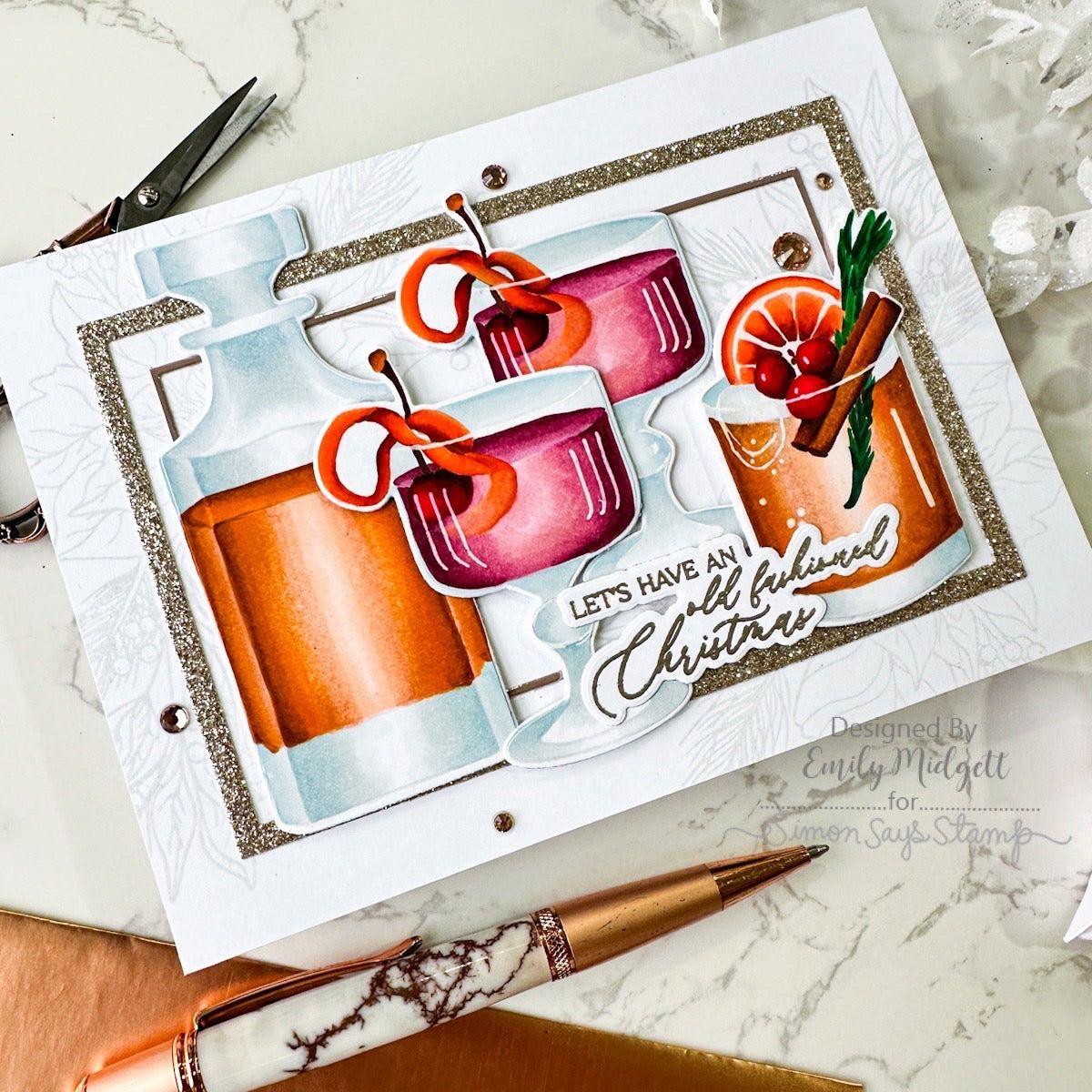 Simon Says Stamp Old Fashioned Christmas Wafer Dies 1220sdc Festive Fun  Christmas Card | color-code:ALT01