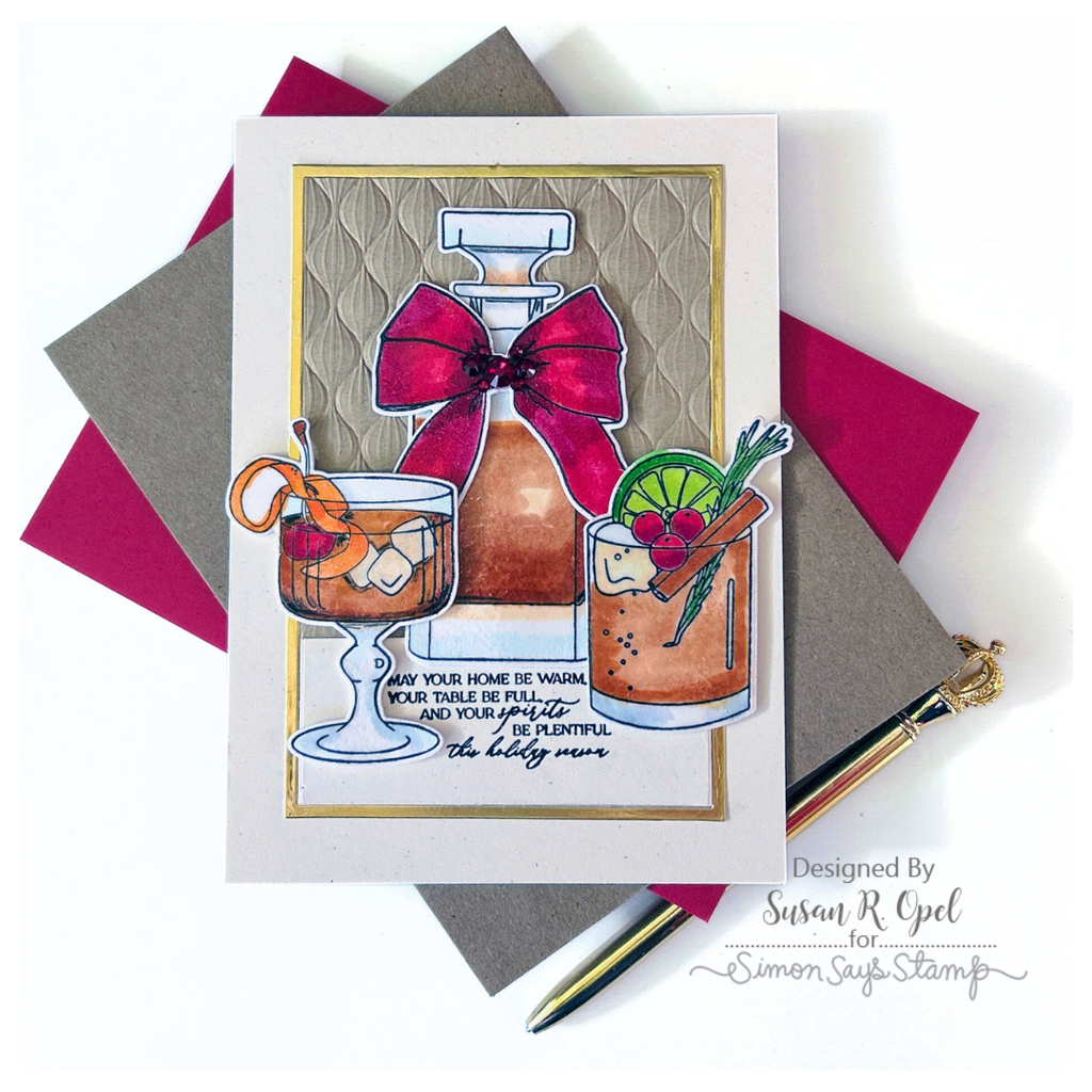 Simon Says Stamp Old Fashioned Christmas Wafer Dies 1220sdc Festive Fun  Christmas Card