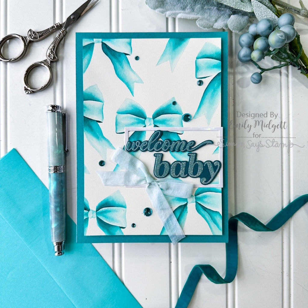 Simon Says Stamps and Dies Old Fashioned Christmas set885of Festive Fun Baby Card | color-code:ALT06