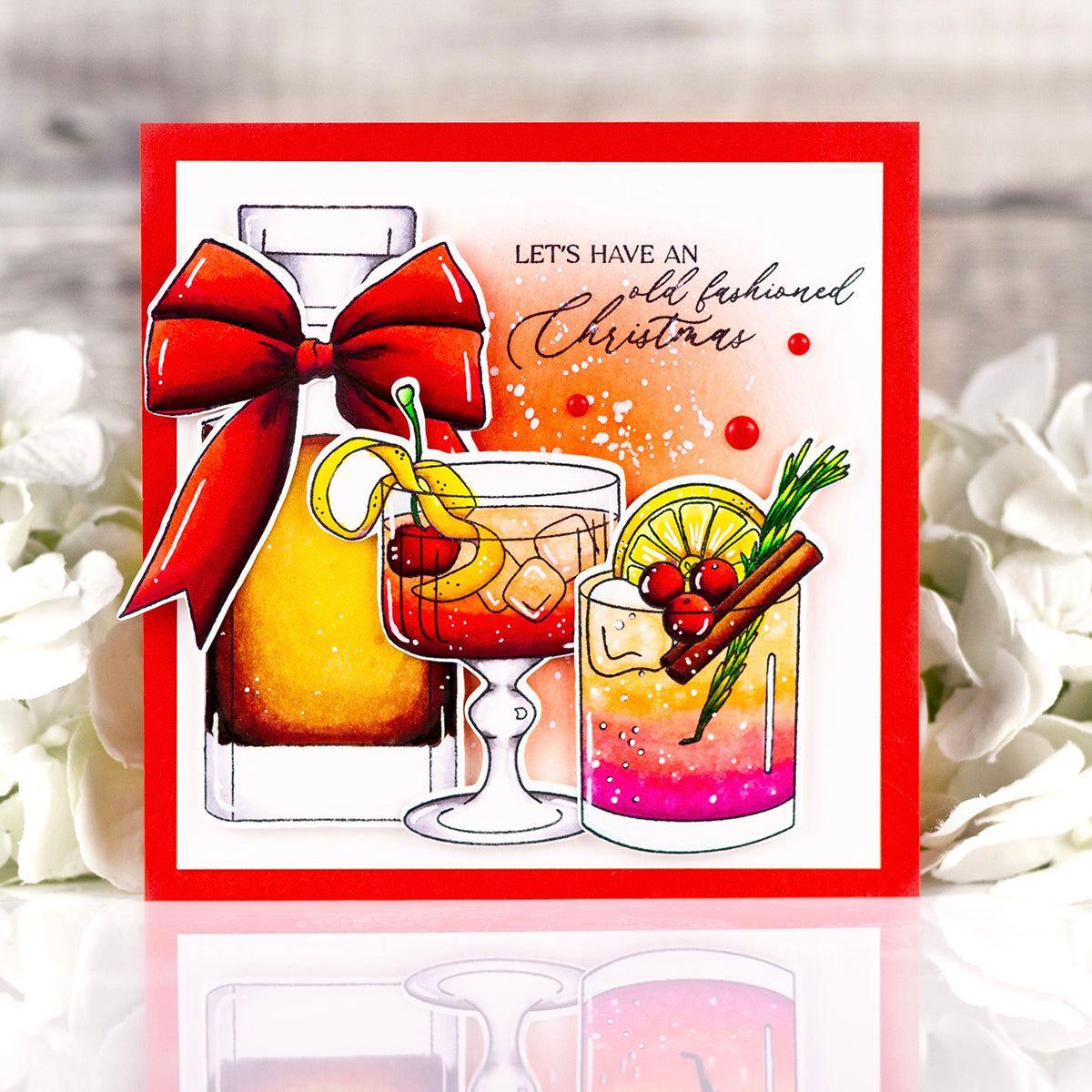 Simon Says Clear Stamp Old Fashioned Christmas 2144ssc Festive Fun Christmas Card | color-code:ALT06