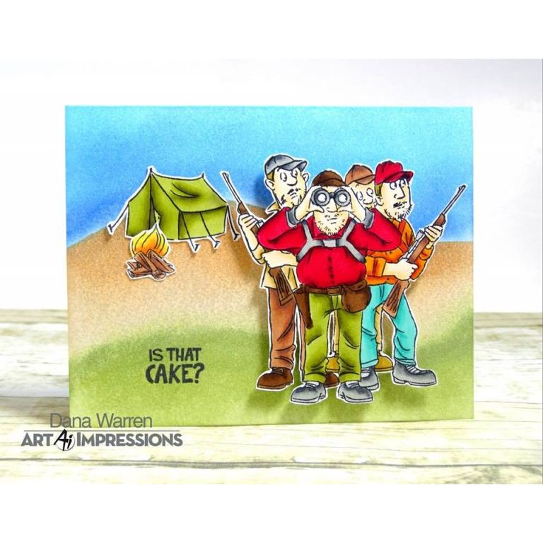 Art Impressions OLE BUCK Clear Stamps 5043 cake