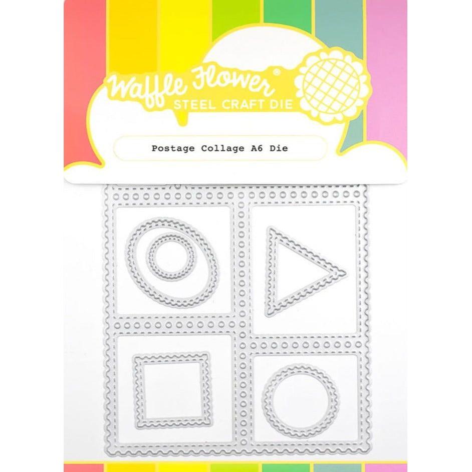 Waffle Flower Postage Collage A6 Dies 421582
