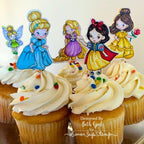 Simon Says Stamp Once Upon A Time Wafer Dies sssd112970c All The Joy Princess Cupcake Toppers