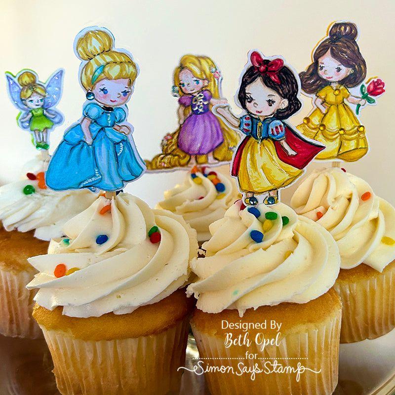 Simon Says Stamp Once Upon A Time Wafer Dies sssd112970c All The Joy Princess Cupcake Toppers