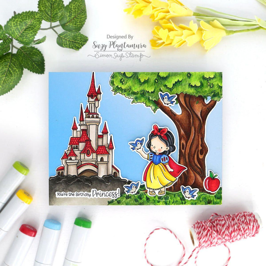 Simon Says Stamp Once Upon A Time Wafer Dies sssd112970c All The Joy Princess Birthday Card | color-code:ALT01