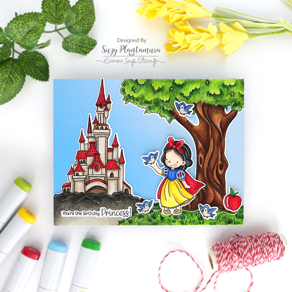 Simon Says Stamp Once Upon A Time Wafer Dies sssd112970c All The Joy Princess Birthday Card | color-code:ALT01