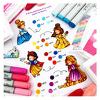 Simon Says Stamps And Dies Once Upon A Time set697ou All The Joy Princess Coloring Tutorial | color-code:ALT02
