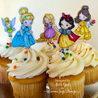 Simon Says Stamps And Dies Once Upon A Time set697ou All The Joy Princess Cupcake Toppers