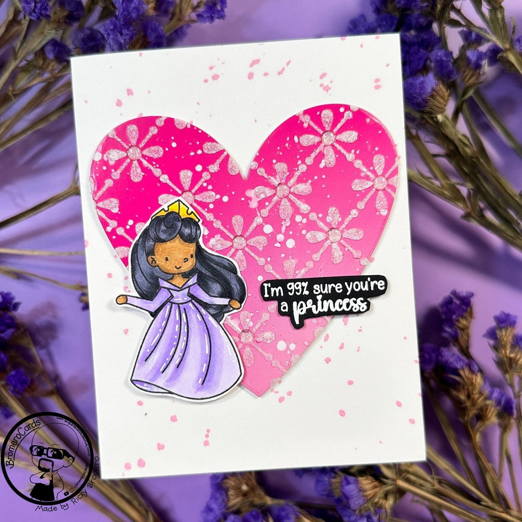 Simon Says Stamps and Dies Once Upon a Dream set794ou Sunny Vibes Princess Card
