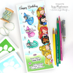 Simon Says Clear Stamps Once Upon a Dream 2057ssc Sunny Vibes Birthday Card  | color-code:ALT03