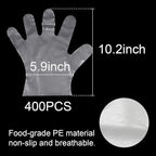 One Size Fits Most Disposable Latex-Free Gloves 400 Pack Size