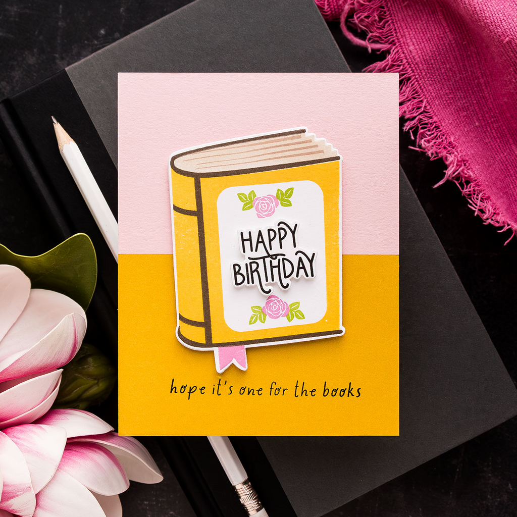 Simon Says Stamps and Dies One for the Books set928ob Favorite Things Birthday Card | color-code:ALT10