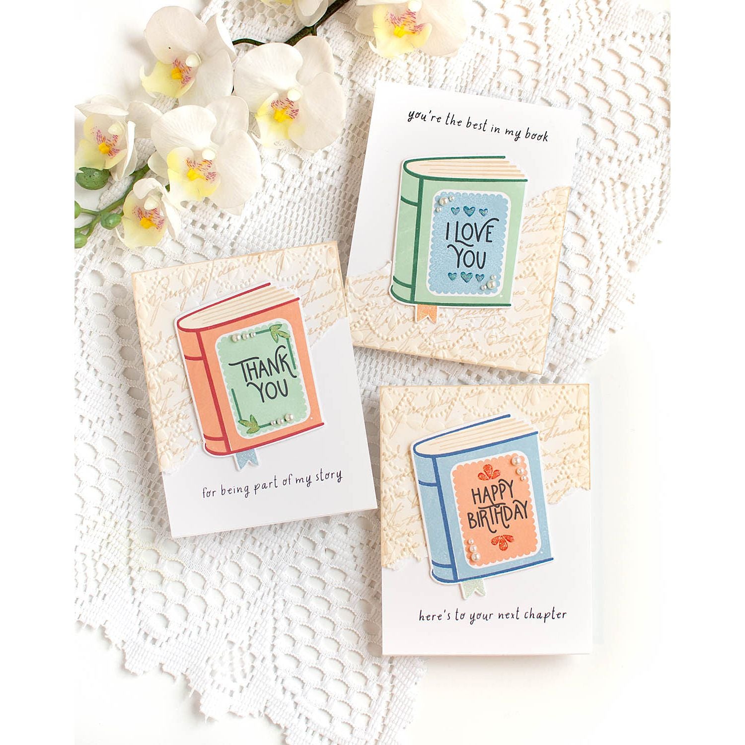 Simon Says Stamp One for the Books Wafer Dies 1250sdc Favorite Things Card Set | color-code:ALT06