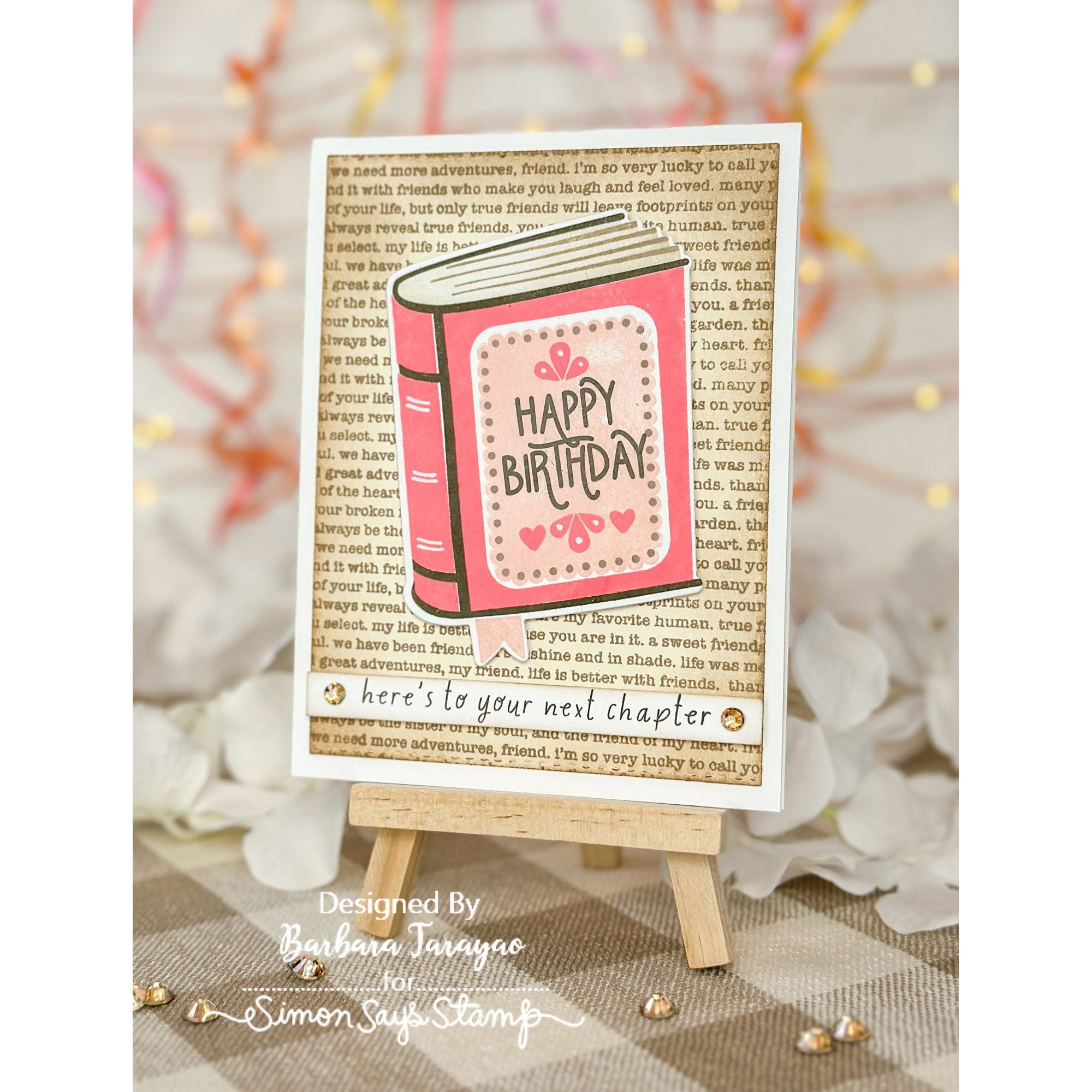 Simon Says Clear Stamps One for the Books 2161ssc Favorite Things Birthday Card