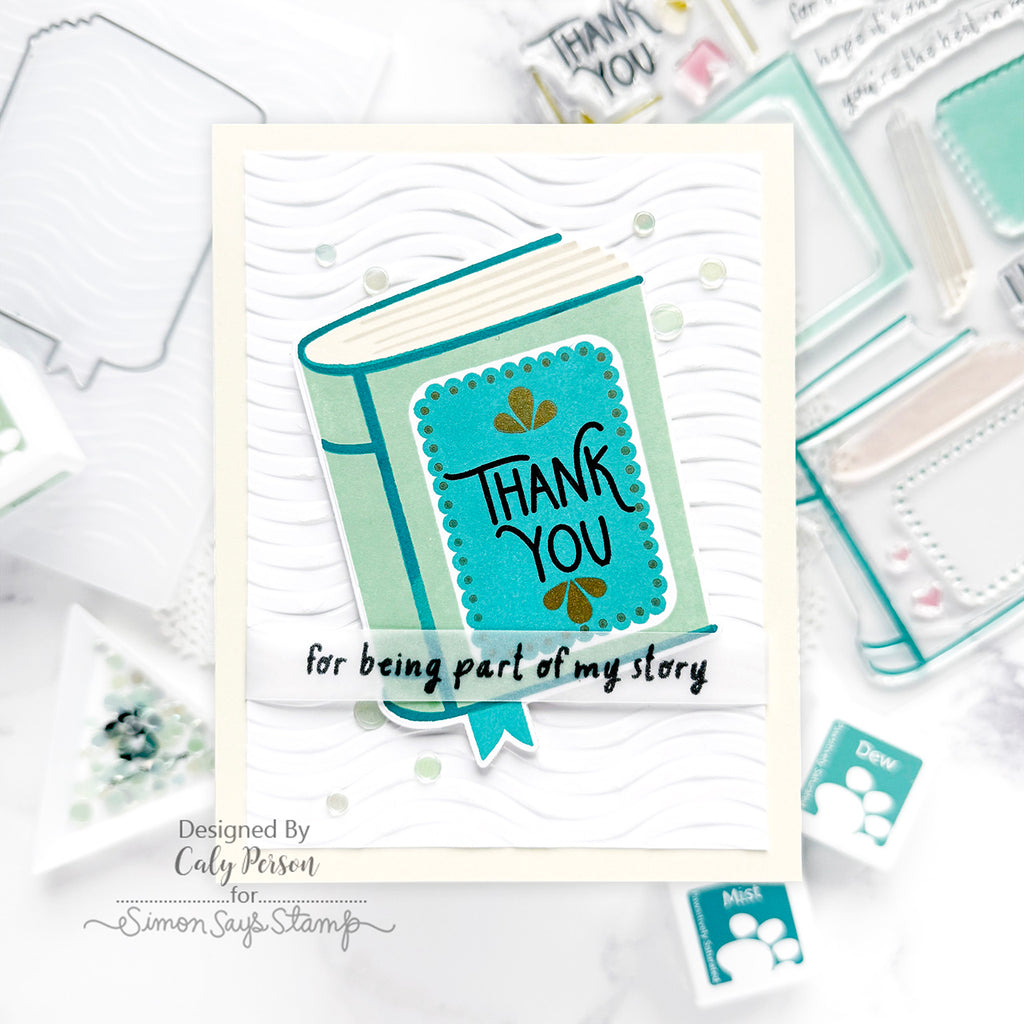 Simon Says Clear Stamps One for the Books 2161ssc Favorite Things Thanks Card | color-code:ALT06