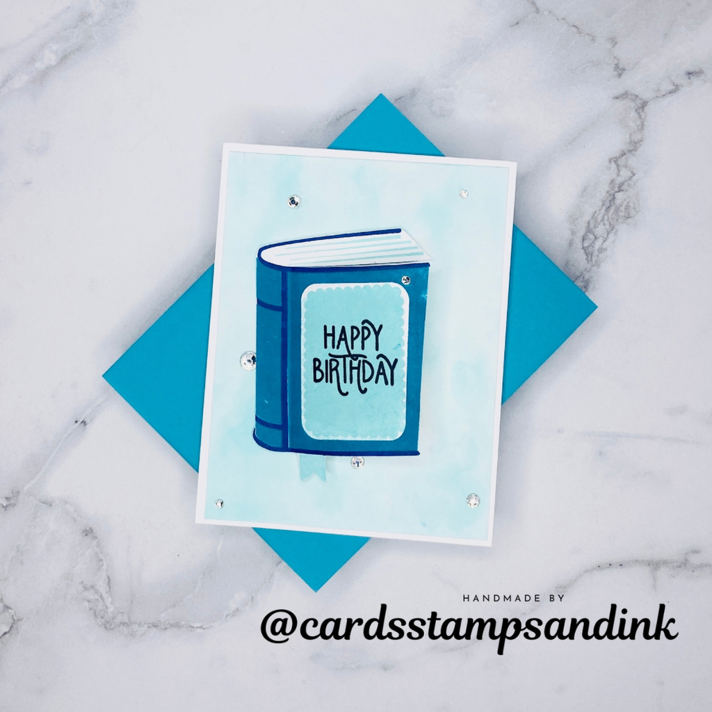 Simon Says Clear Stamps One for the Books 2161ssc Favorite Things Birthday Card