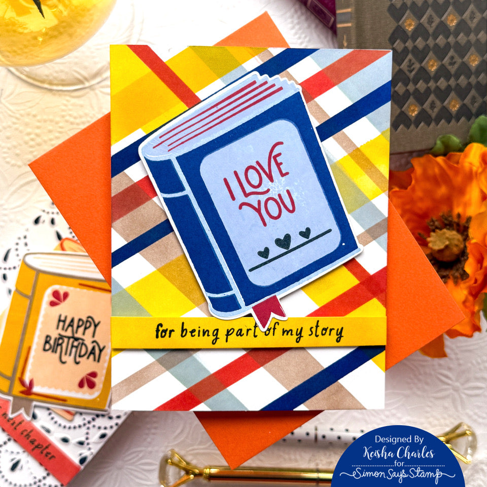 Simon Says Clear Stamps One for the Books 2161ssc Favorite Things Love You Card | color-code:ALT04