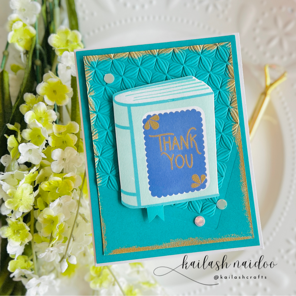 Simon Says Clear Stamps One for the Books 2161ssc Favorite Things Thanks Card