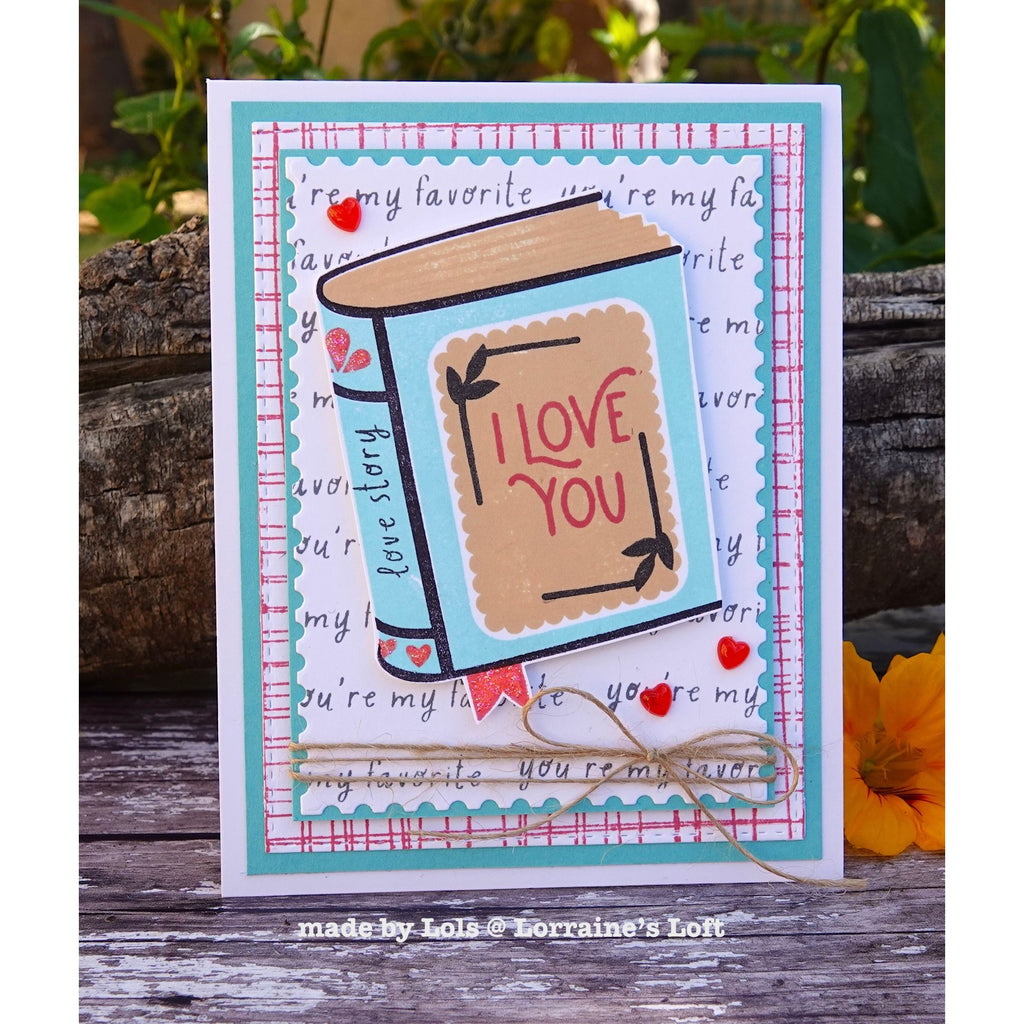 Simon Says Clear Stamps One for the Books 2161ssc Favorite Things Love You Card | color-code:ALT05