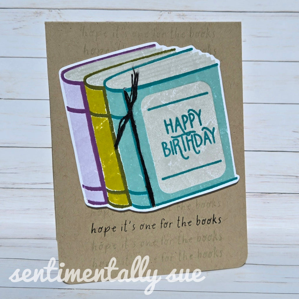 Simon Says Clear Stamps One for the Books 2161ssc Favorite Things Birthday Card