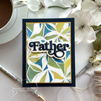 Simon Says Clear Stamp Organic Leaves 1047ms Celebrate Father Card | color-code:ALT09