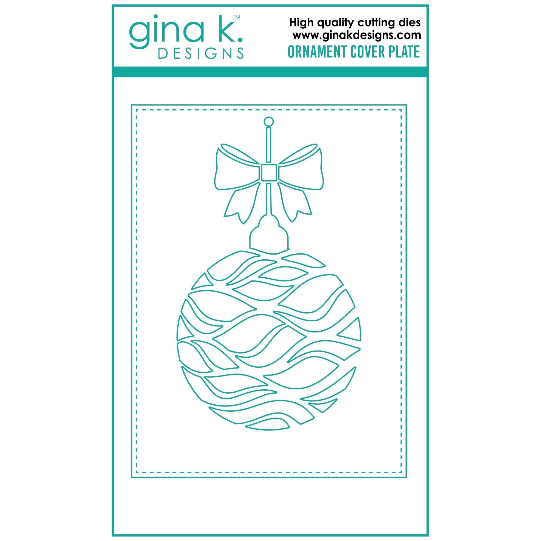 Gina K Designs ORNAMENT COVER PLATE A2 Die die263