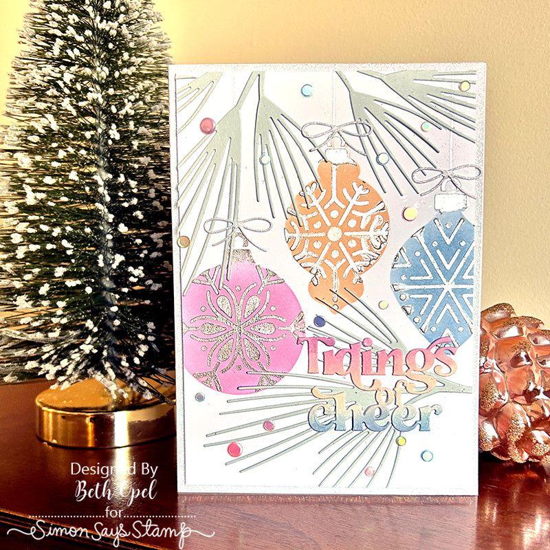 Simon Says Stamp Stencils Ornament Masks ssst221713 All The Joy Christmas Card