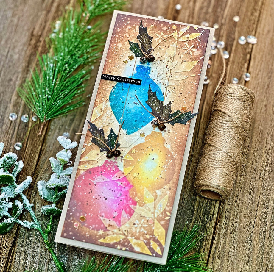 A Colorful Holiday Signature Stamp with the Silhouette Mint • TealKat Design