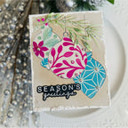 Simon Says Stamp Stencils Ornament Masks ssst221713 All The Joy Christmas Card