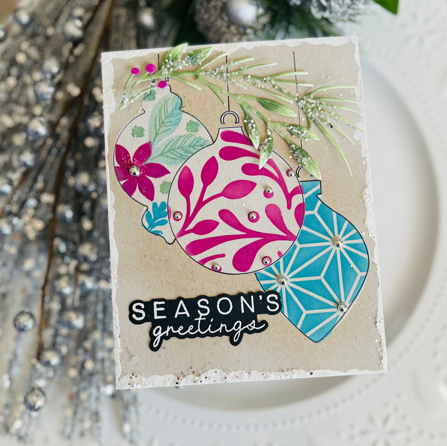 Christmas Cards All Year 2018 - Simon Says Stamp Peyton Ornament