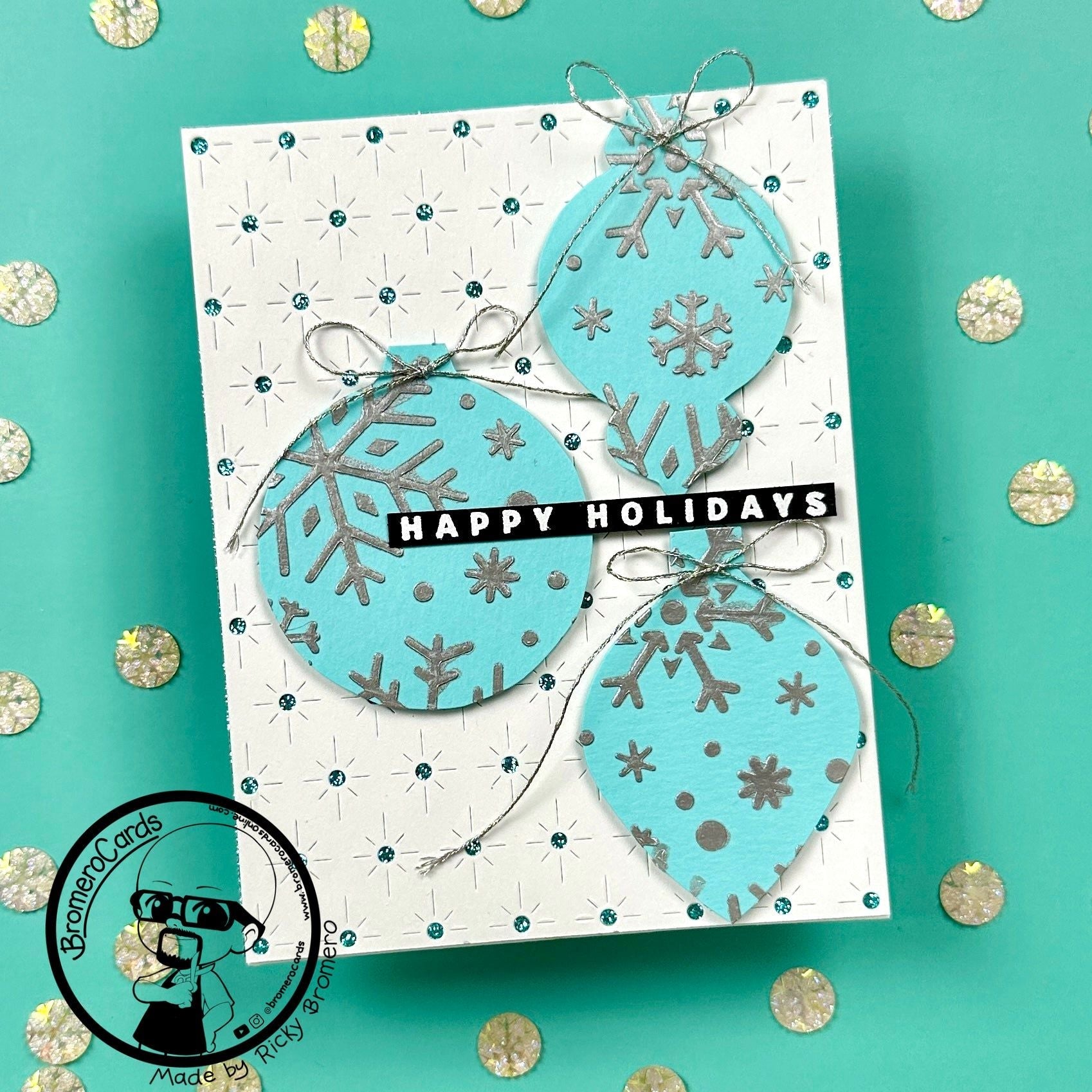 Simon Says Stamp Stencils Ornament Masks ssst221713 All The Joy Christmas Card