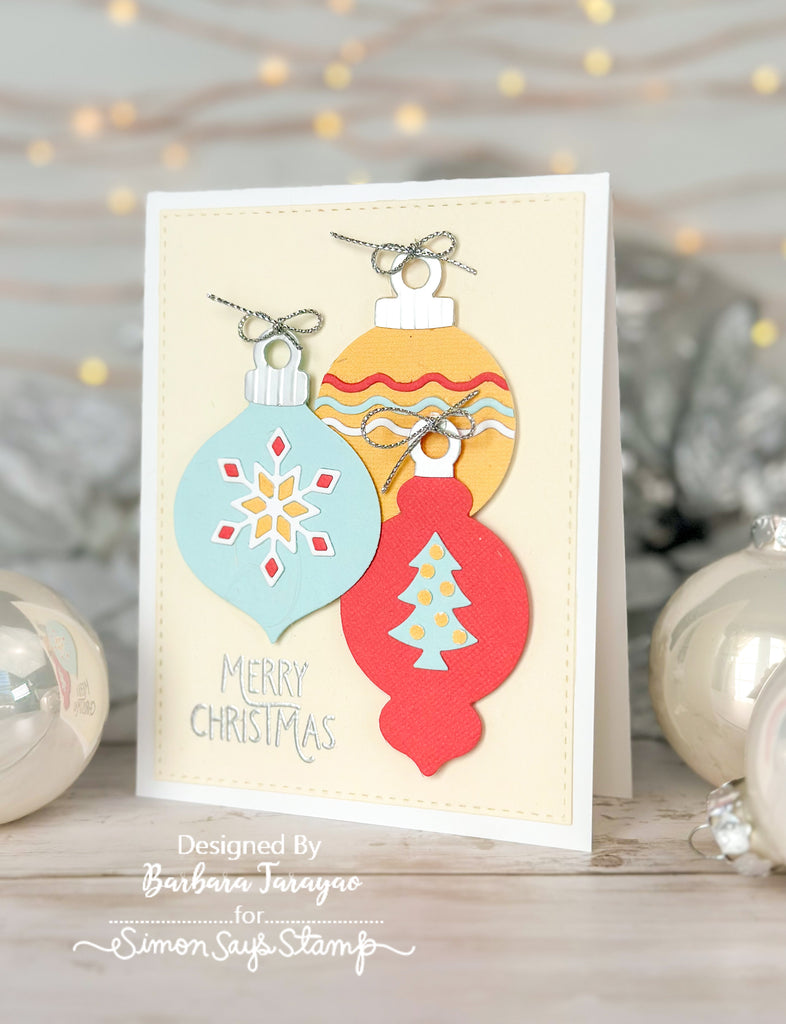Simon Says Stamp Ornament Tags Wafer Dies 1002sd Christmas Card | color-code:ALT07
