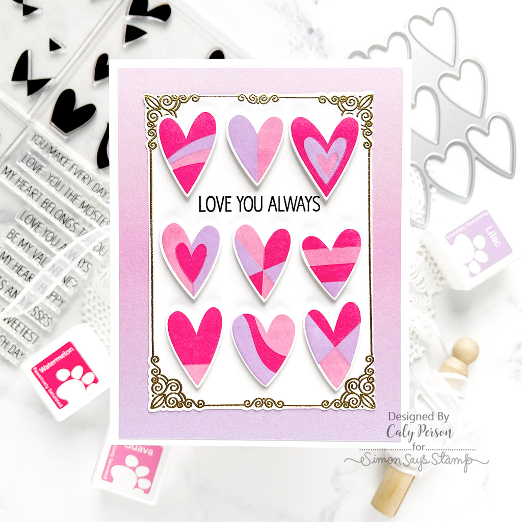 Simon Says Stamp Ornate Borders And Frames Wafer Dies 1020sdc Sweetheart Love Card