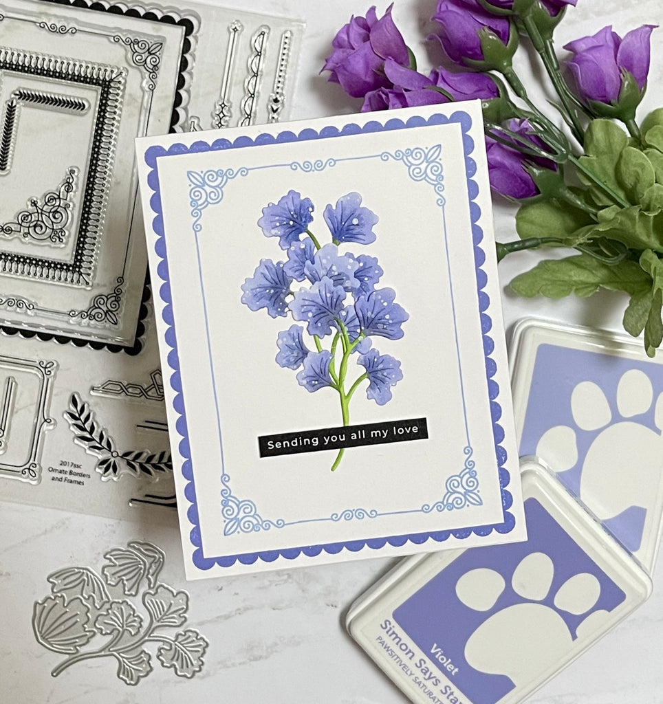 Simon Says Clear Stamps Ornate Borders And Frames 2017ssc Sweetheart Love Card | color-code:ALT02