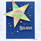 Simon Says Stamp Ornate Star Wafer Die 1203sd DieCember Christmas Card