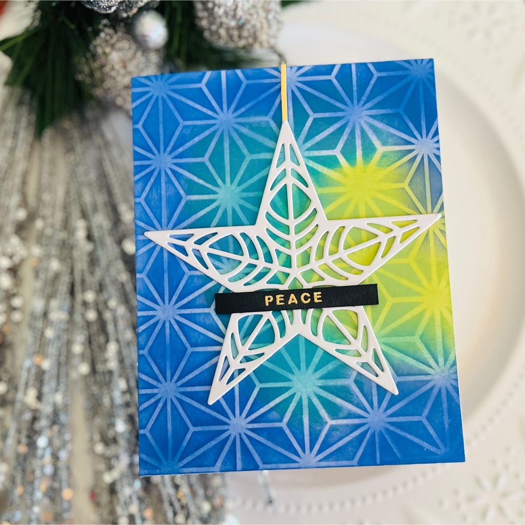 Simon Says Stamp Ornate Star Wafer Die 1203sd DieCember Christmas Card