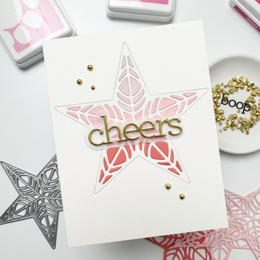 Simon Says Stamp Ornate Star Wafer Die 1203sd DieCember Christmas Card