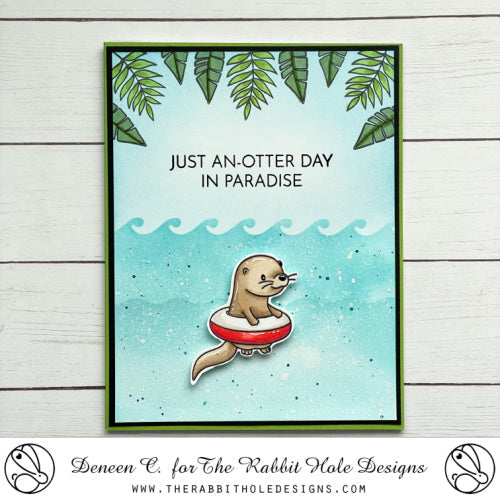 The Rabbit Hole Designs Otter Play Dies TRH-202D water