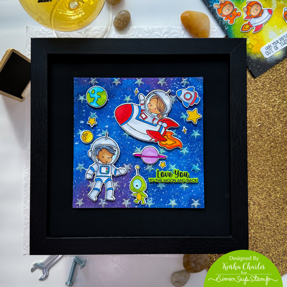 Simon Says Stamp Out of This World Wafer Dies 1377sdc Happy Camper Kids Room Decor | color-code:ALT02