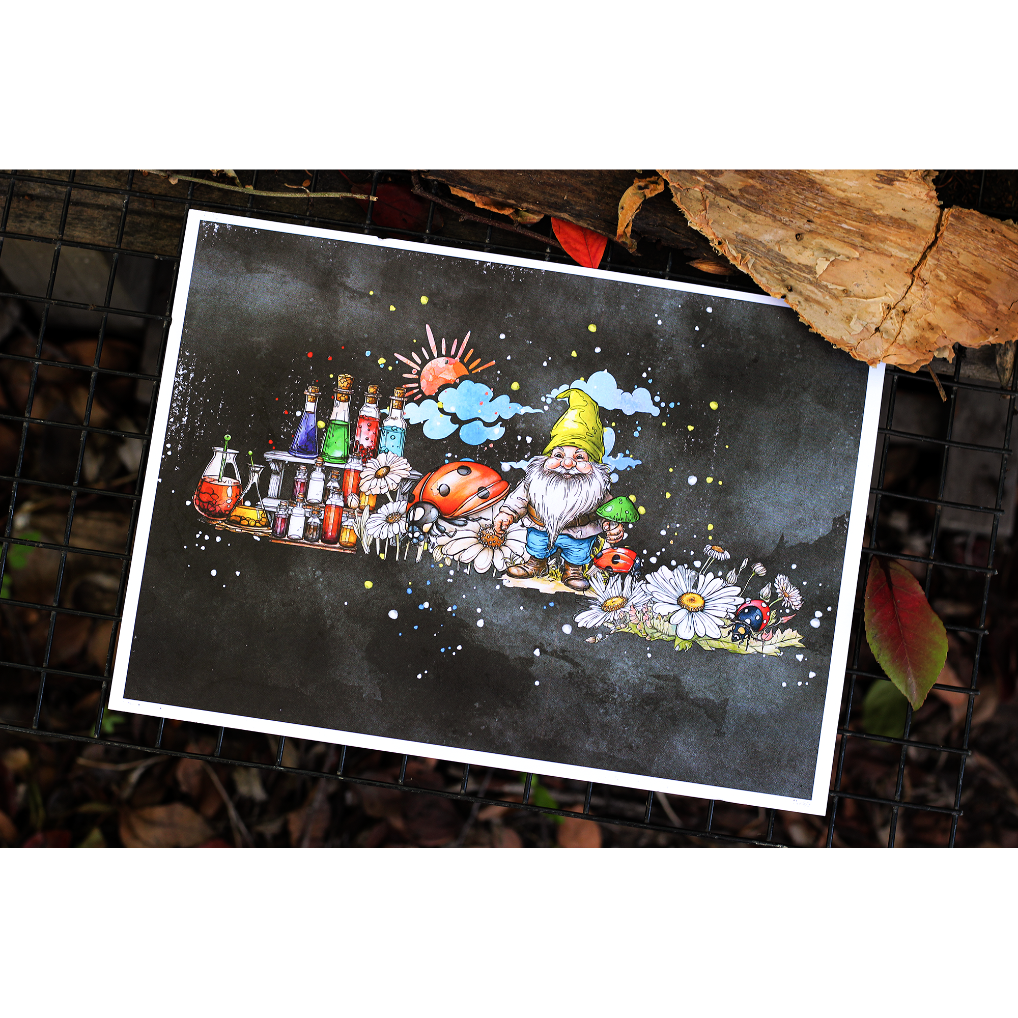 AALL & Create Toad In The Gnome A6 Clear Stamps 1077 ladybug